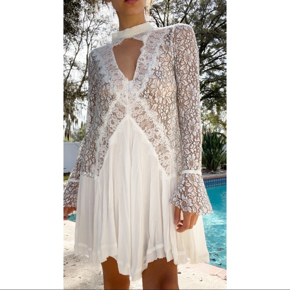 Free People Dresses & Skirts - SALE✨ Free People Lace Bell Cuff Dress